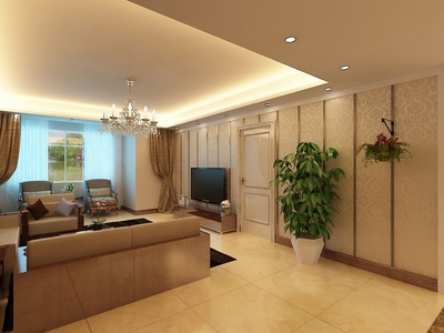 簡約美式風(fēng)格，打造遠洋萬和城三室溫馨雅居——力天裝飾案例賞析